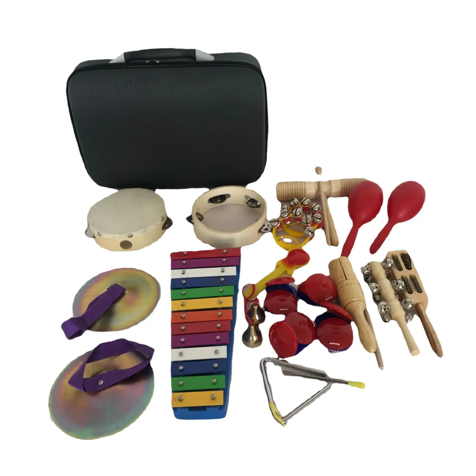 17x Kids Musical Instruments Set Educational Early Learning Preschool Percussion Instruments Musical Toys Set for Boy Girls
