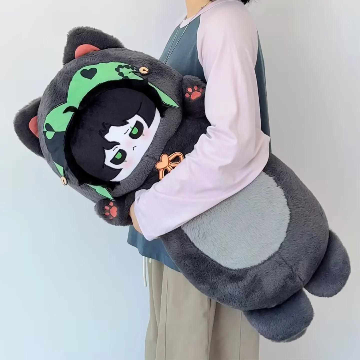 Freak Circus Harlequin Pierrot Jester 80cm Large Plush Pillow Stuffed Toy Soft Home Sleeping Pillow Birthday Gift For Women