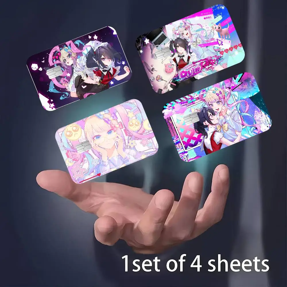 Needy Girl Streamer Overload Anime Anime Young Creidt Card Debit Card Sticker Film Case Front Tape for Small Big Chip No Chip
