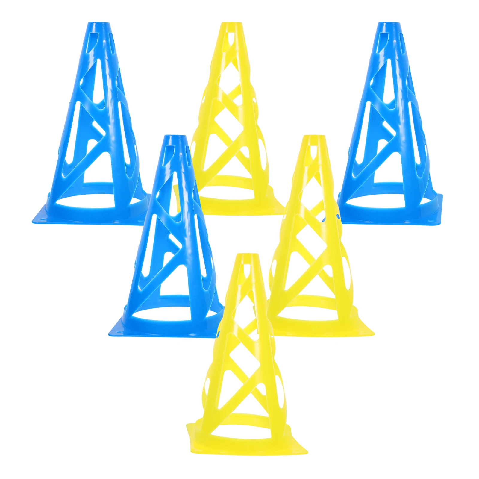 

6 Pcs Training Cones Soccer for Plastic Sports Football Equipment Flag Bucket Small Pp Tool