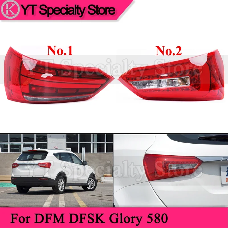 

Kamshing Rear Bumper Taillight For DFM DFSK Glory 580 Rear Brake Light Stop Lamp Backup Light Tail Light Taillamp