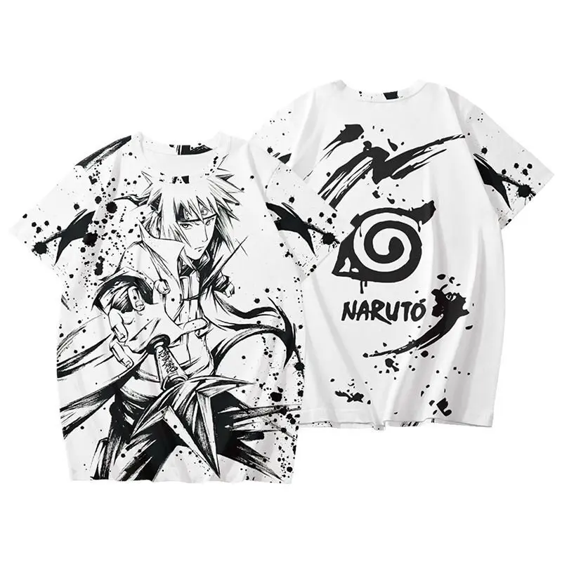Naruto Manga Retro Cover Naruto 3D Print Hip Hop Short Sleeved Loose Top with Diverse Styles Suitable for Men and Women Tees