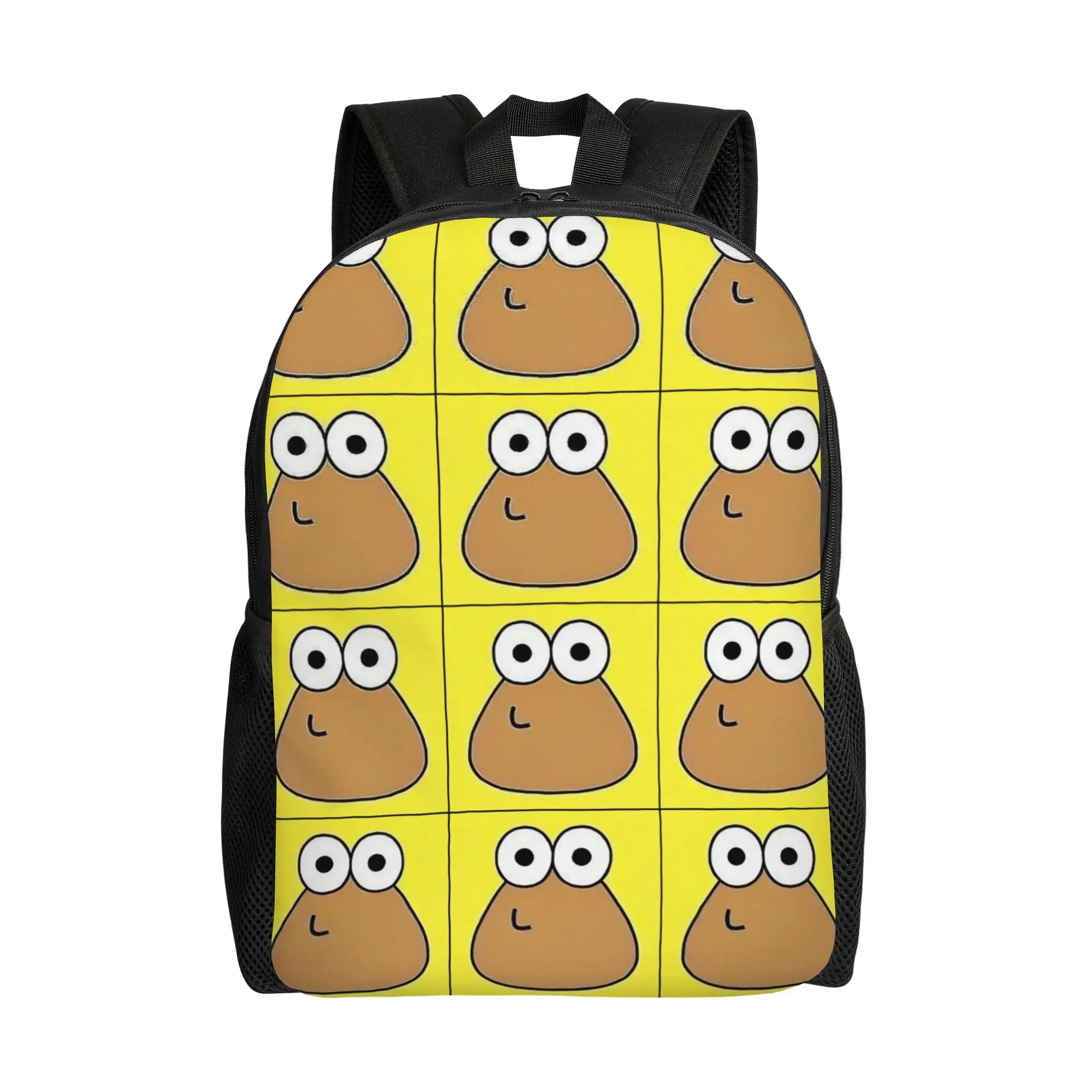 

My Pet Alien Pou Backpack for Men Women Casual High School Business Daypack Virtual Pet College Shoulder Bag Outdoor