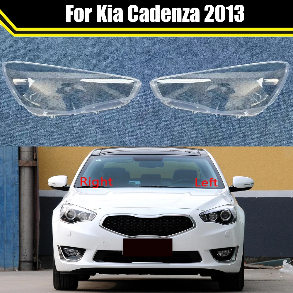 

For Kia Cadenza 2013 Car Accessories Headlight Lens Cover Auto Transparent Lampshade Lampcover Headlamp Shell Plexiglass