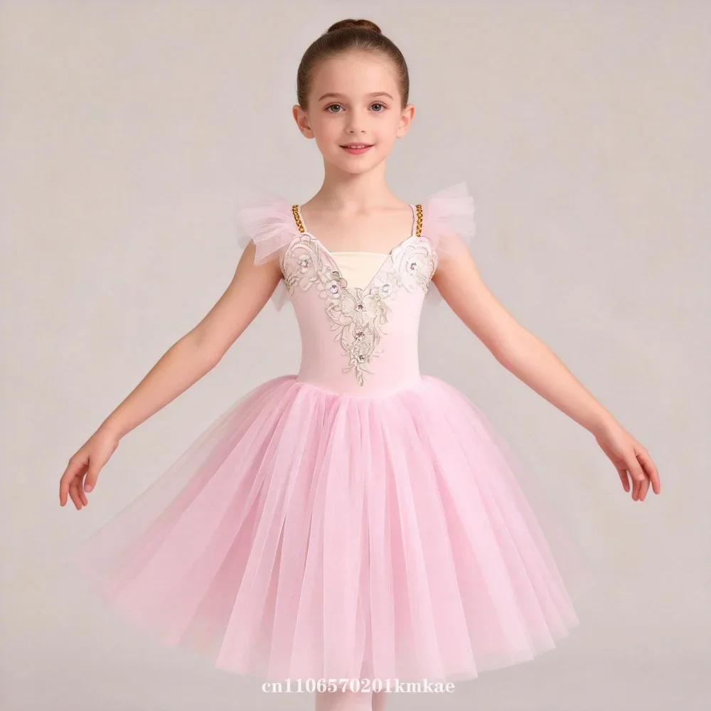 Children's Ballet Skirt Girls Dance Skirt Girl Program Collective Performance Costumes Dance Performance Costumes