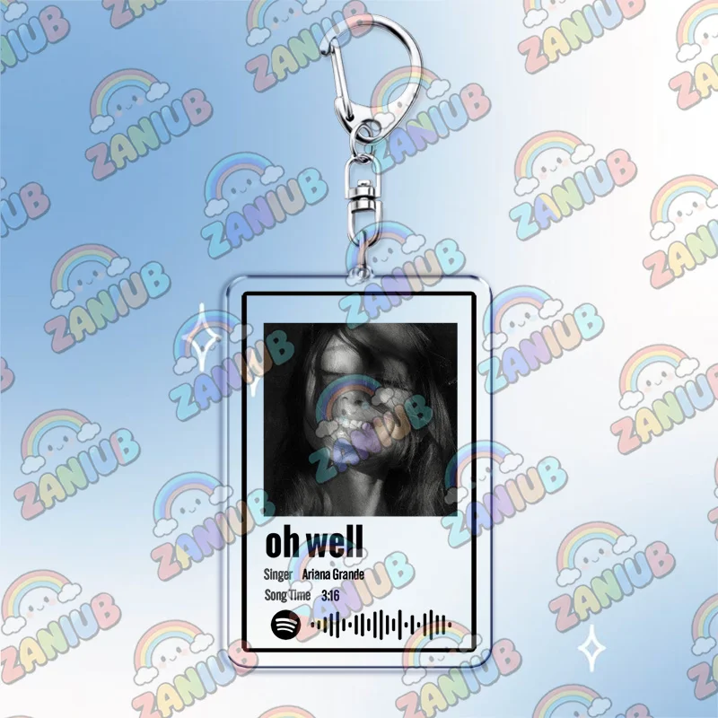 Popular Female Singer Album Petal Keychains Keyings Jewelry I Hate That I Made You Love Me Songs Fans Friends Music Lovers Gifts
