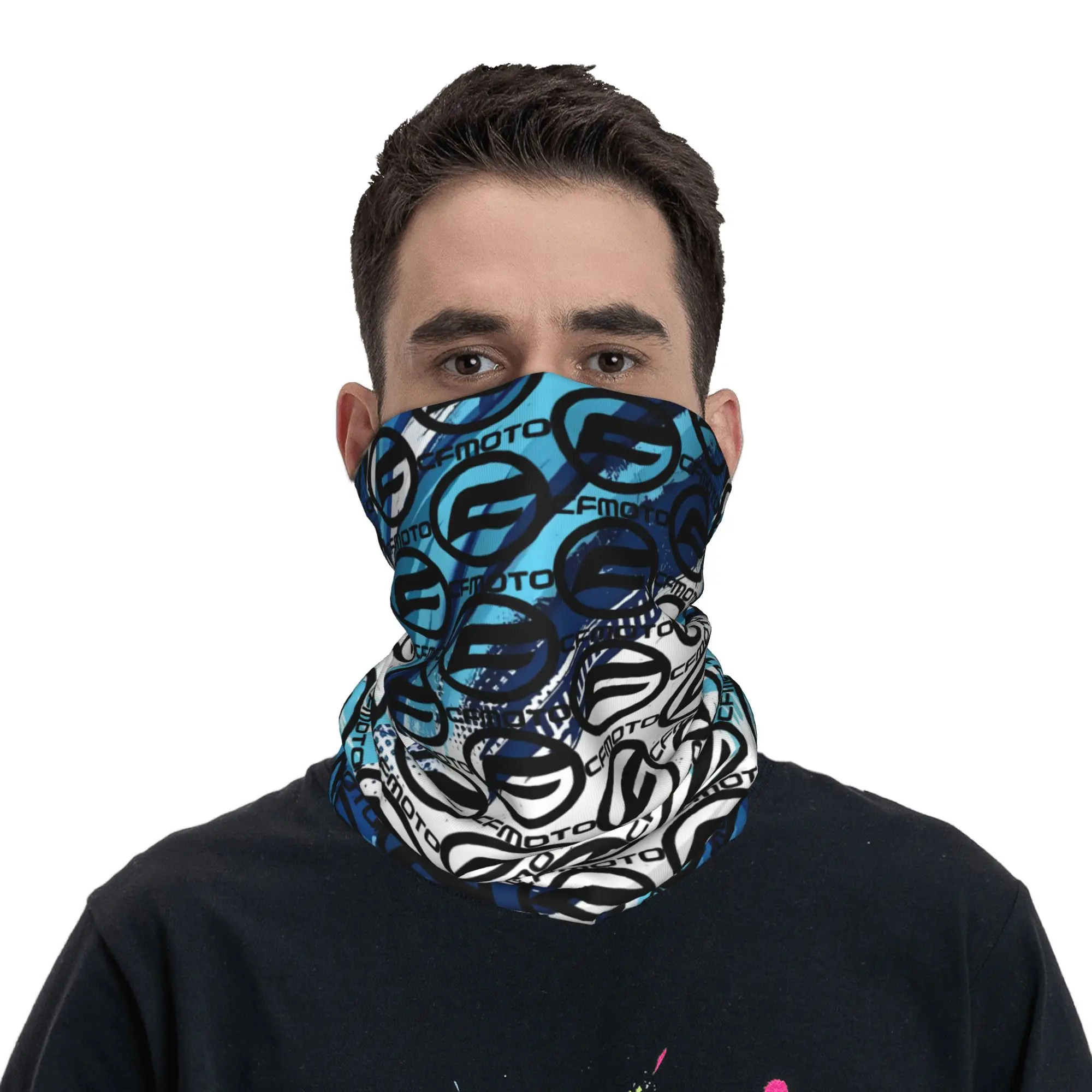 Custom Motorcycles Racing Neck Gaiter Women Men Windproof Winter Motocross Enduro Cross Bandana Scarf for Hiking