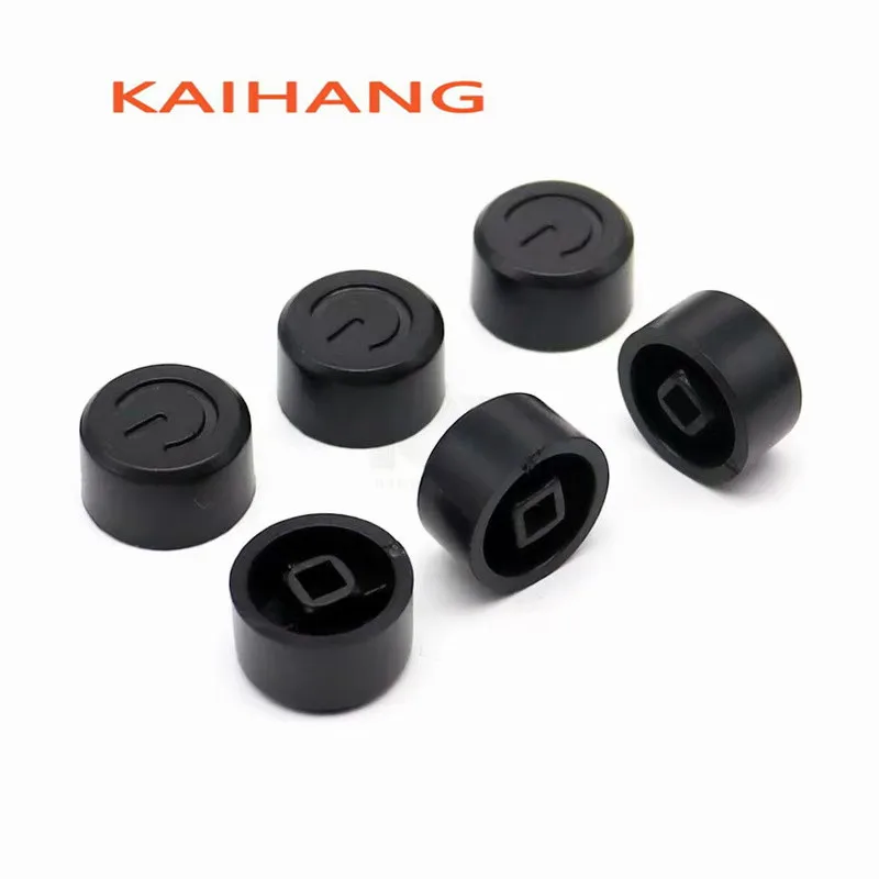 100 Plastic button cap tact Switch Power switch button cap Self-locking switch cap diameter 15MM height 8.5MM aperture 3.2MM