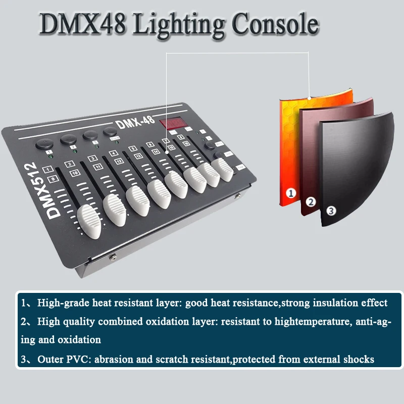 Mini Dmx 48 Controller DJ Disco Par Light Moving Heads Effect