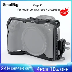 SmallRig Camera Cage for FUJIFILM GFX100S/GFX50S II with PE06 HDMI Cable Clamp Photography Aluminum Alloy Camera Cage 3715