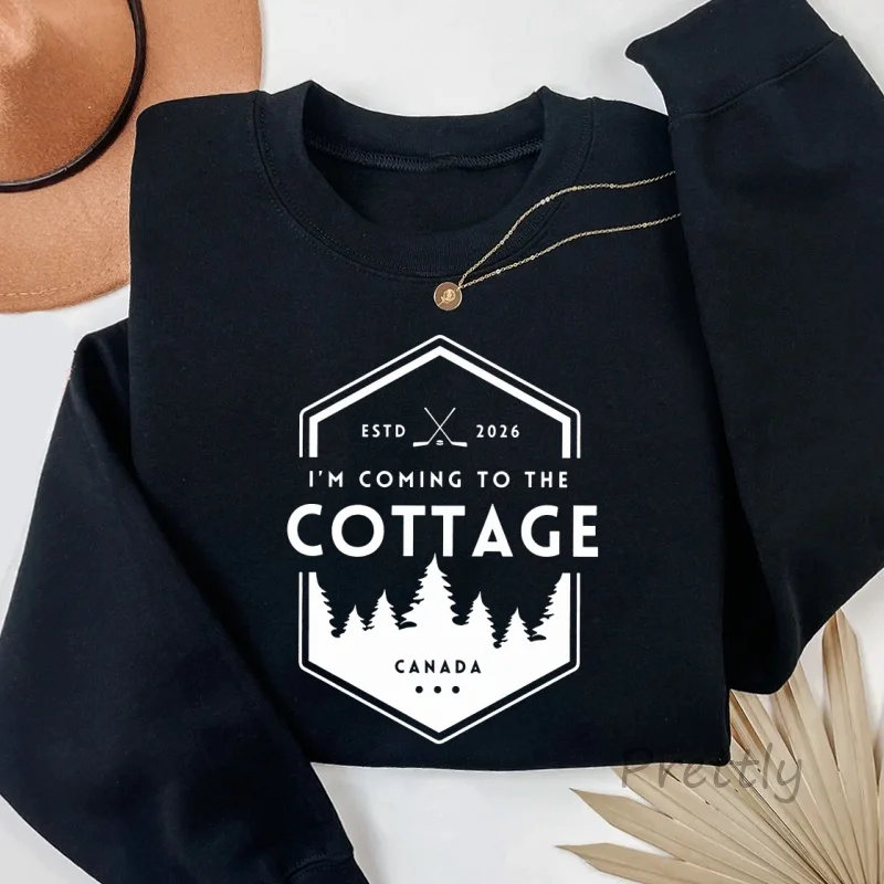 

Толстовка с капюшоном Heated Rivalry I'm Coming To The Cottage для любителей хоккея и кино, мужская и женская, с круглым вырезом, пуловер, одежда