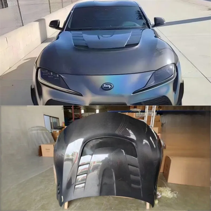 

For Toyota Supra A90 A91 ReaI Carbon Fiber Engine Hood Cover Kit