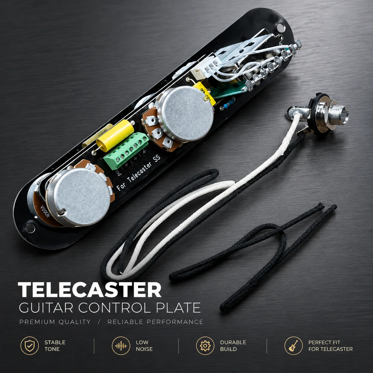 TELE SS Solderless Pre-wired Control Plate Guitar Circuit Harness Kit, Install With Screwdriver Only - view 5