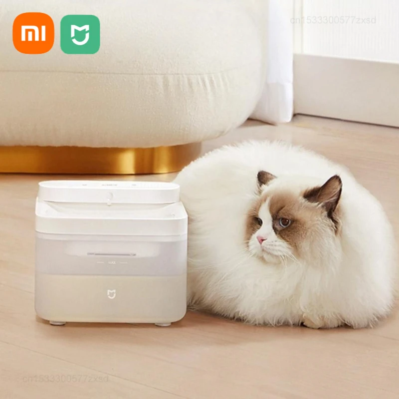 Xiaomi Mijia Pet Water Dispenser Wireless Automatic Induction Large Capacity Mute 4 Layer Filter Long Endurance Can Connect App