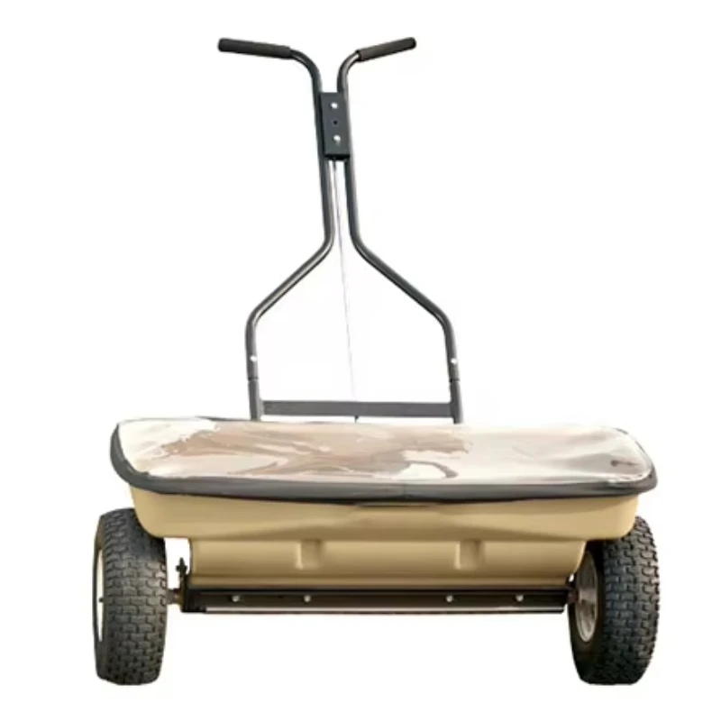 

Hand Push Drop Fertilizer Spreader Durable Hand Push Salt Spreader 120 Pounds