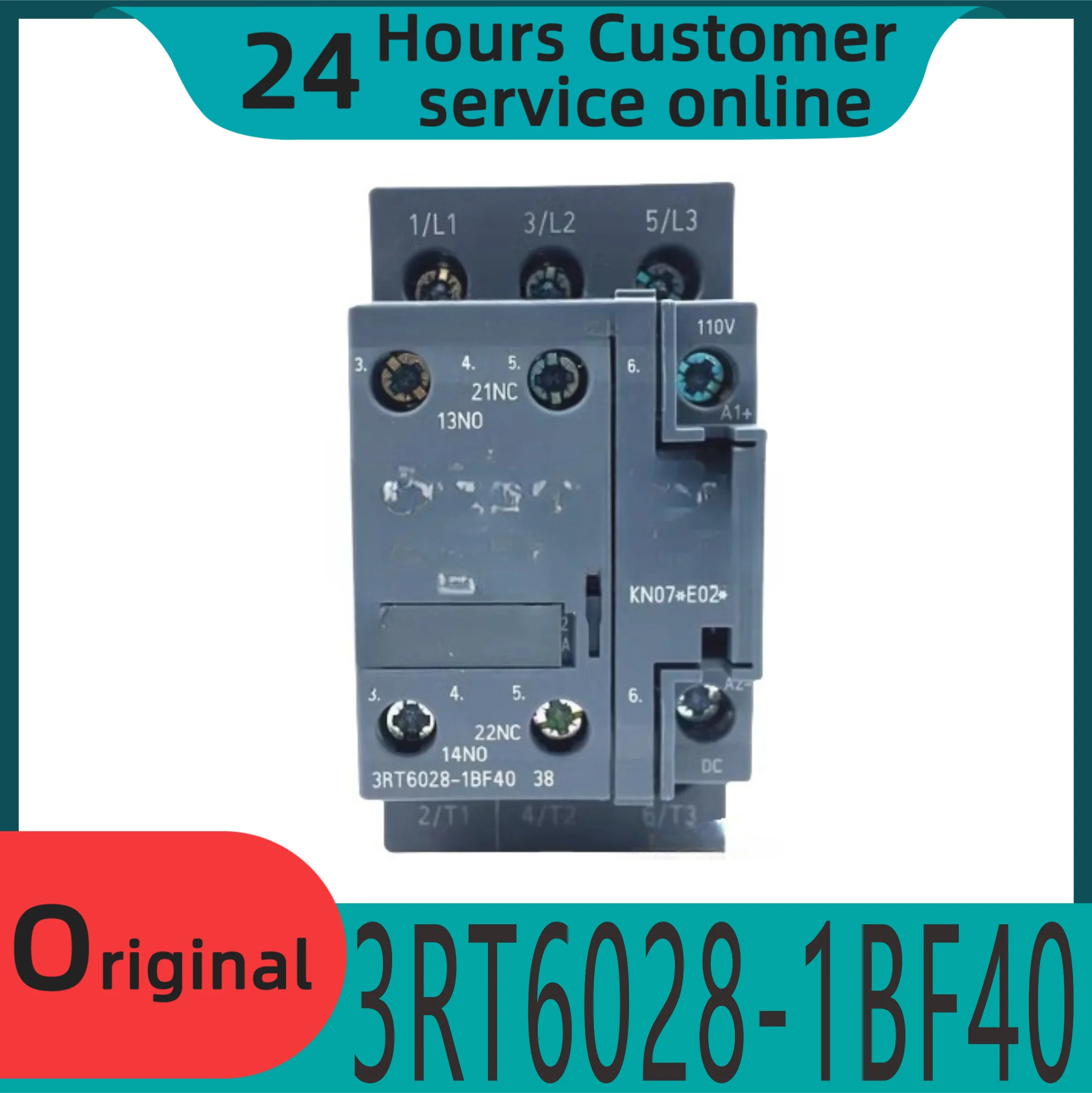 

New original DC contactor 3RT6028-1BF40 DC110V38A elevator specific brake