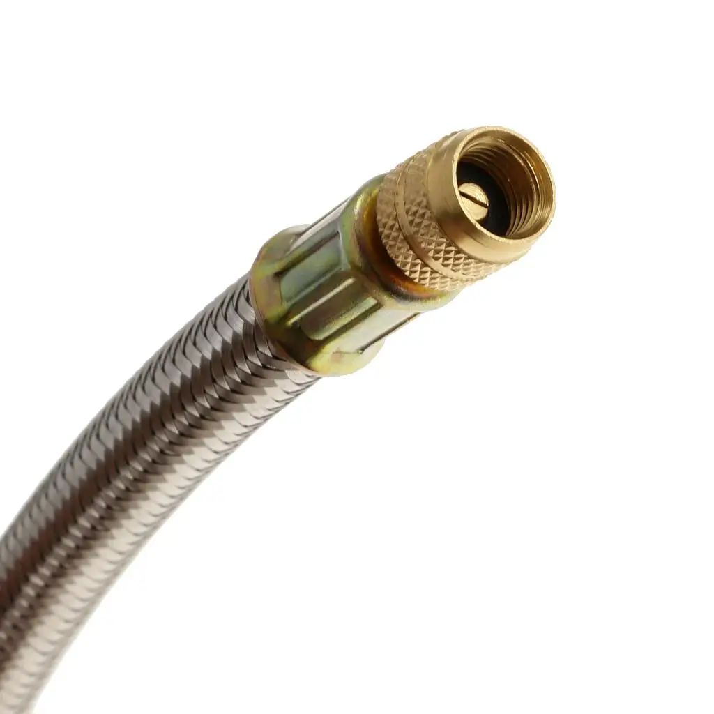 150mm Flexible Tire Valve Stem Extension Adaptor Steel Braided Extension for Trucks Rvs Campers and Trailers