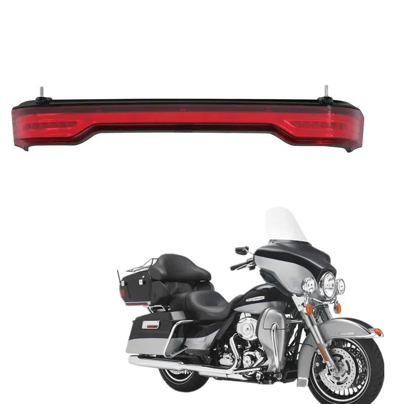 MOTO For Harley Touring 2014-2023 Electra Glide Ultra Classic Low Road Glide Limited King Pack Trunk LED Brake Turn Tail Lights