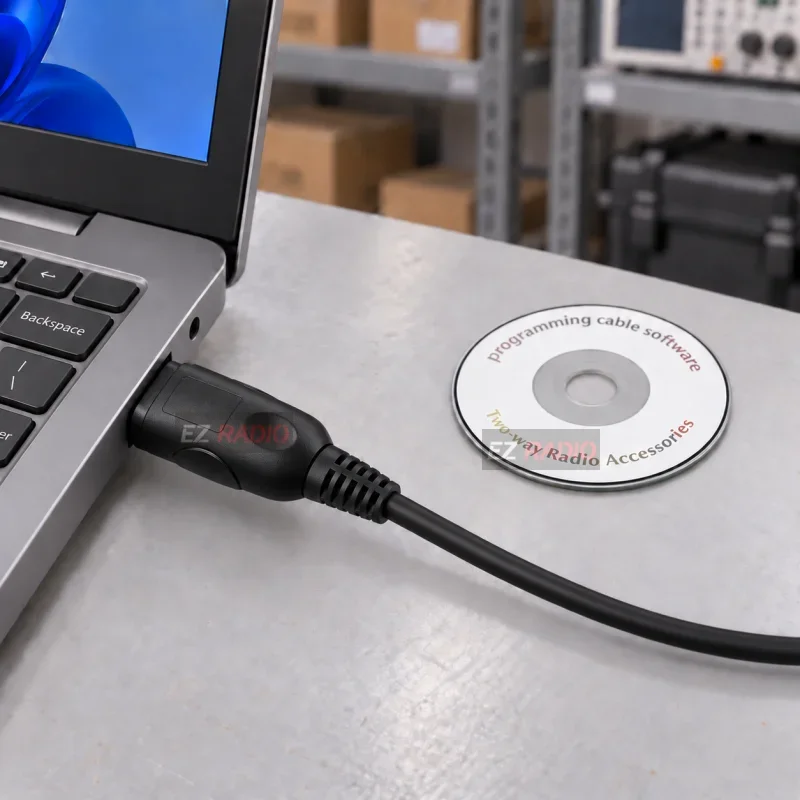 Walkie Talkie USB Programming Cable Program Line Compatible with GP328Plus GP338Plus GP644 GP688 GP344 GP388 EX500 GL200 GL2000