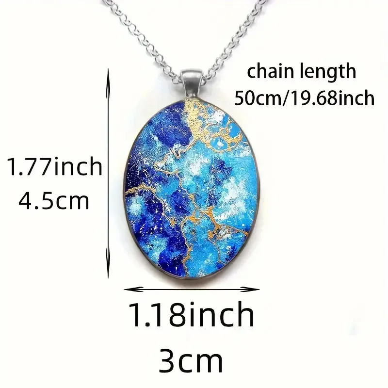 Van Gogh Artworks, Three-dimensional Glass Pendants, Necklaces, Sweater Chains, Manufacturer Wholesale