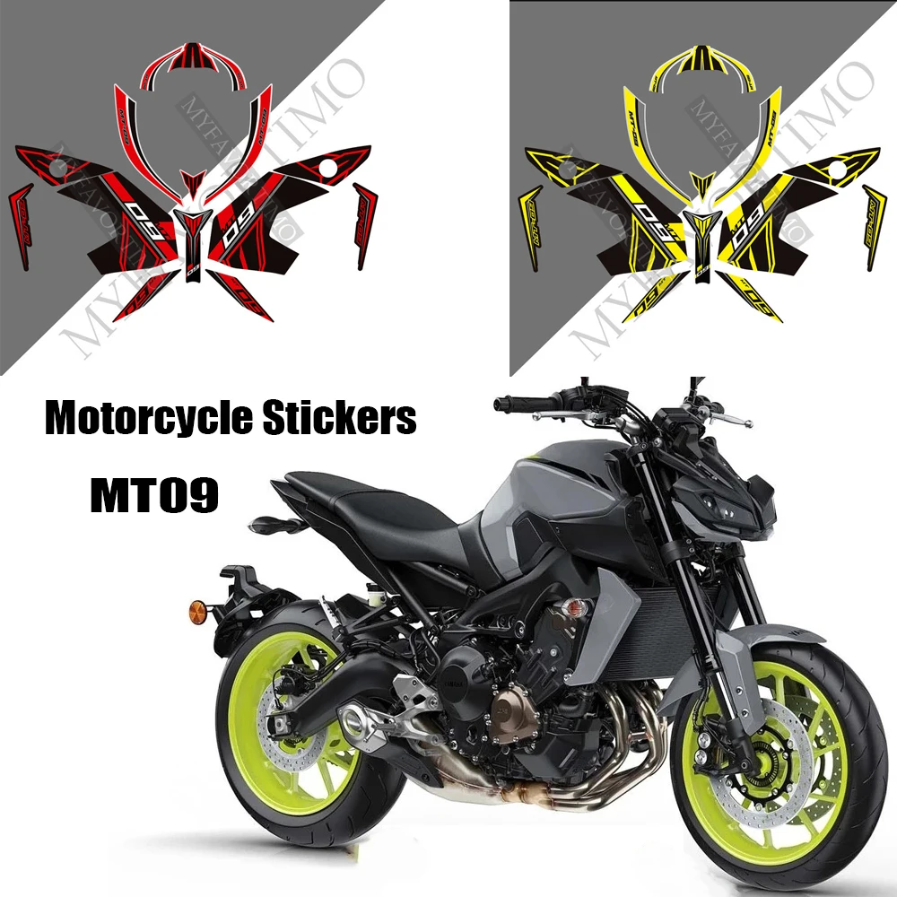 For YAMAHA MT-09 / SP  Motorcycle Sticker Fuel Tank Pad Tank Sticker Side Decal Anti Scratch MT-09 / SP 2017-2023