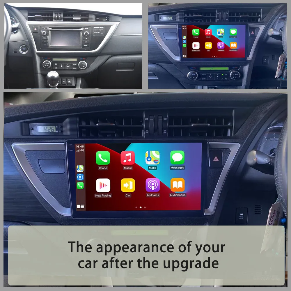 Upgrade For Toyota AURIS 2014 L-R-HD Wireless Carplay Multimedia Video Player Modify Touch Screen BT5.4+ Android Auto Car Play