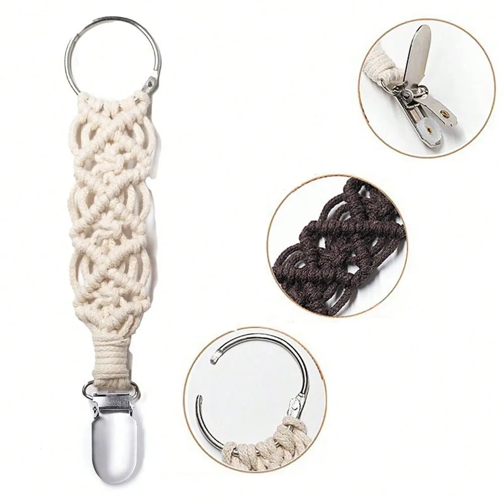 Fashion Woven Hat Clip, Bag Accessory Hat Fixing Clip, Travel Hat Clip, Multifunctional Luggage Clip, Bag Decoration, Hat Hanger