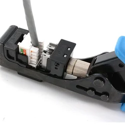 Ağ modülü tel kesici RJ45 modülü çerçeve tel kesici takım sonlandırma için 4-Pair UTP krikolar (sarı)