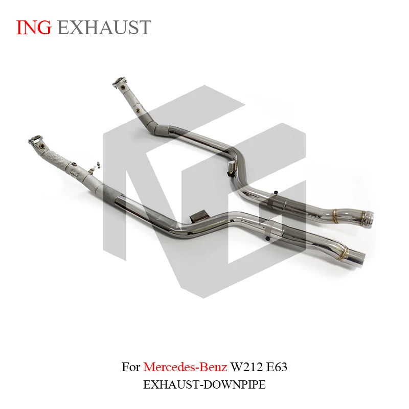 ING Engine Power Race Escape Cataless Downpipe Performance for Mercedes BENZ E63 W212 6.2L Upgrade Tube Header Pipe Exhaust