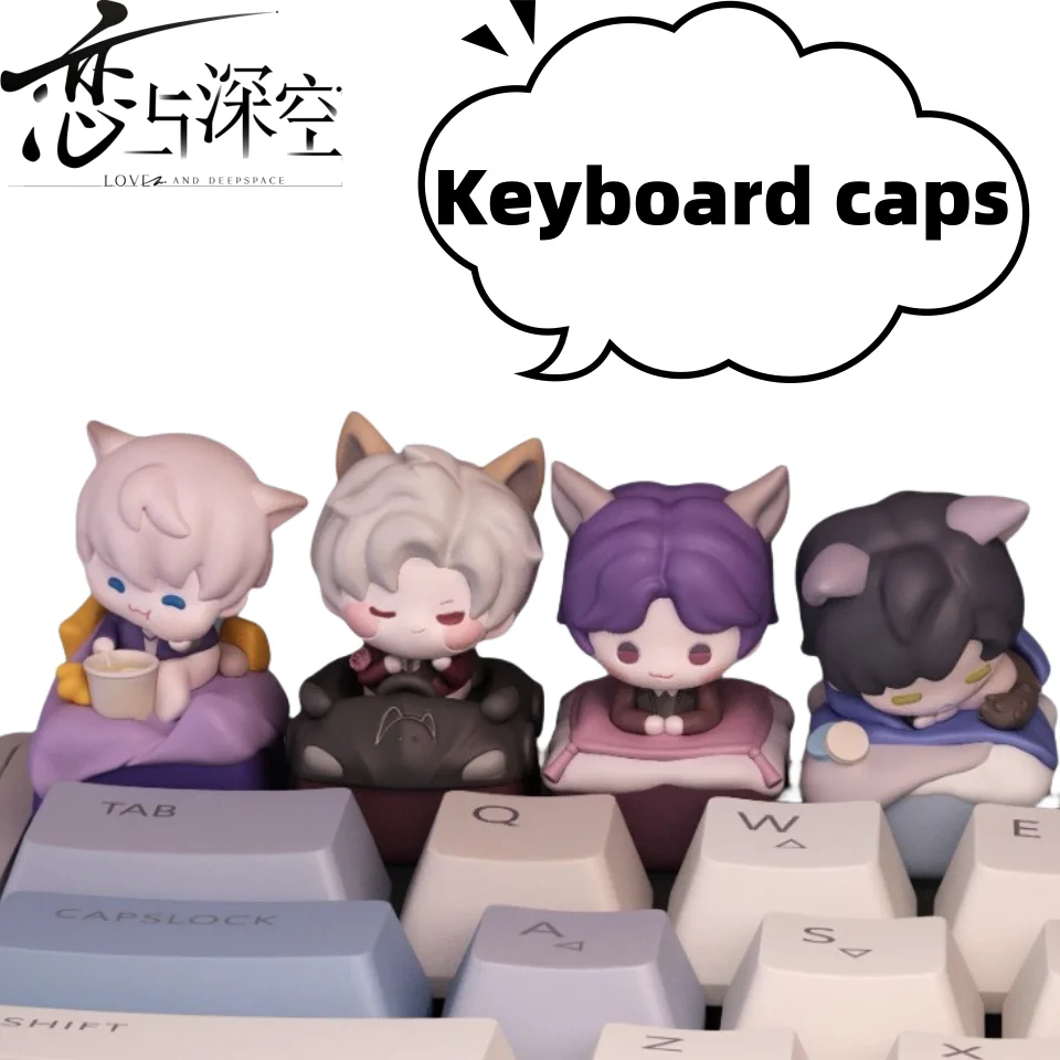 

Love and Deepspace Xavier Zayne Rafayel Sylus Cute Kawaii Anime Peripheral Keyboard Cap Creative Cartoon Mechanical Keyboard Cap