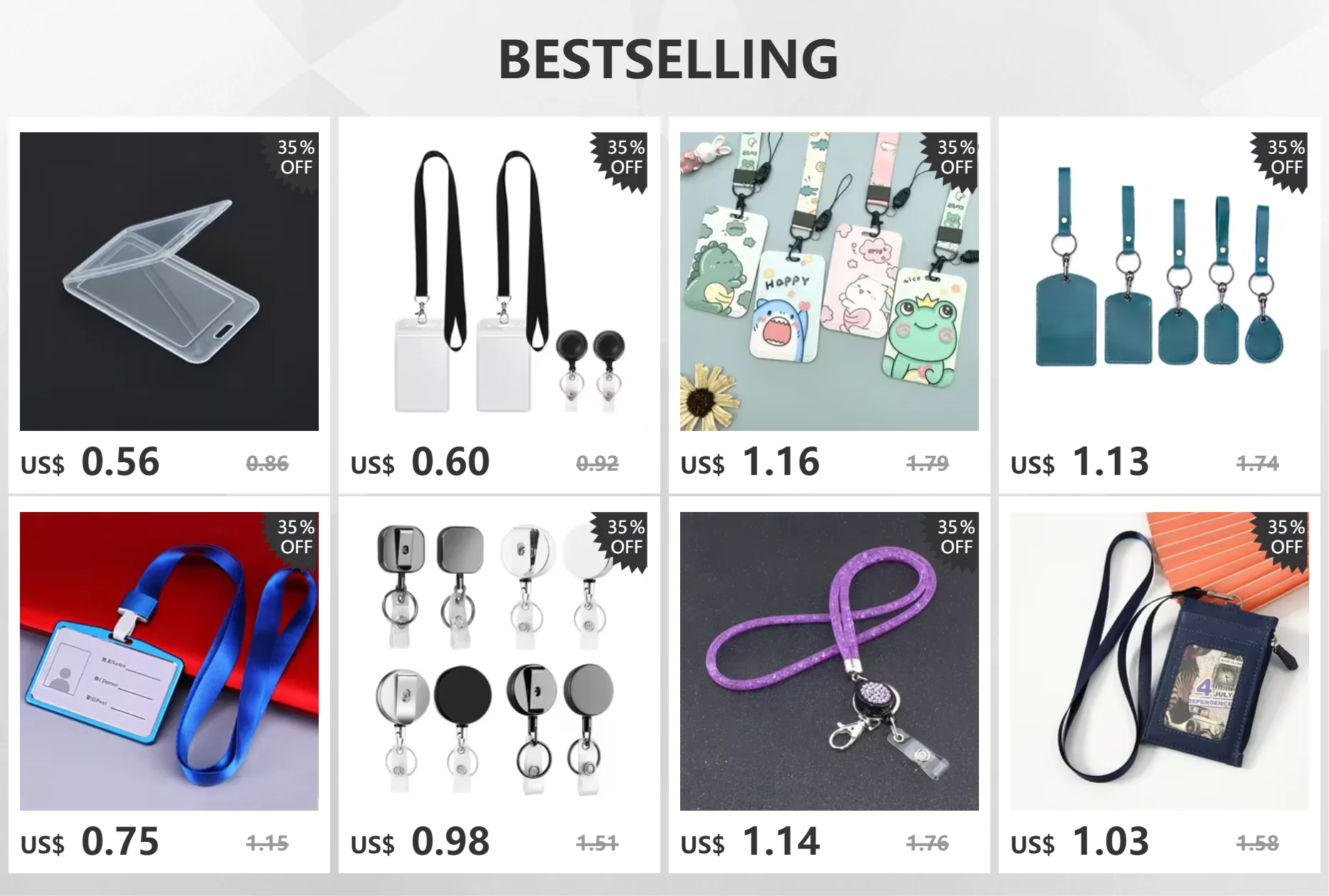 Frauen Männer Student Versenkbare Abzeichen Reel ID Karte Halter Abdeckung Fall Krankenschwester Abzeichen Lanyards Mode PU Leder Karte Halter Set – Detail 1
