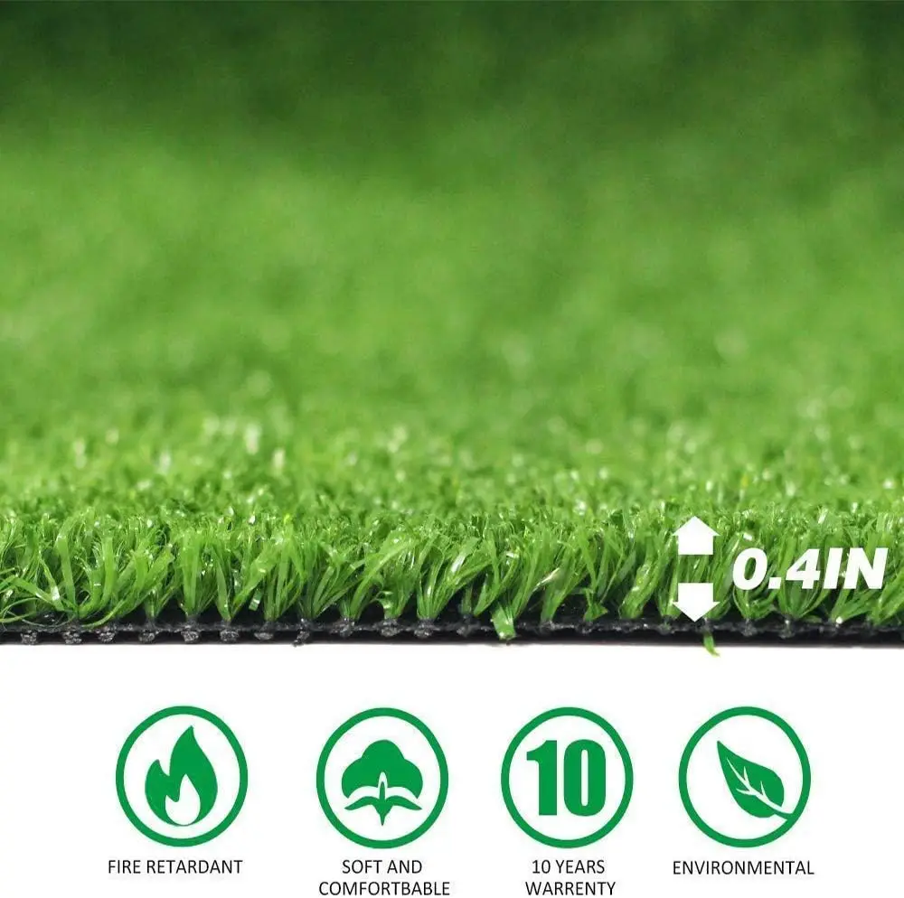 Artificial Grass Turf Lawn, 10Feet X 20Feet Realistic Indoor Outdoor Garden Balcony Decor Landscape Synthetic Fake Grass