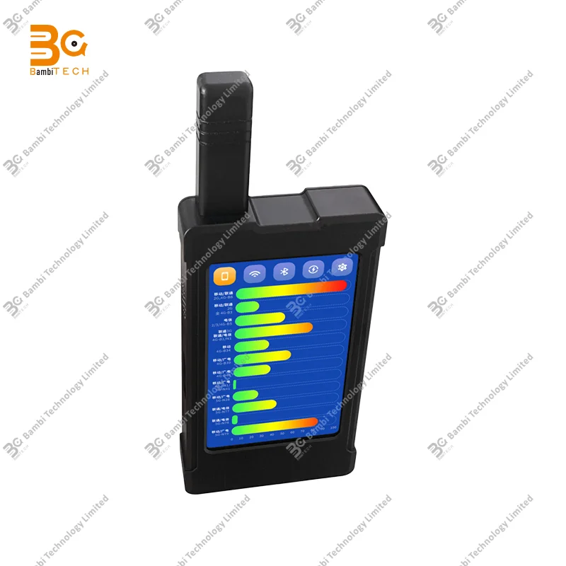 1MHZ-6GHz Handheld wireless signal detector Detect Tag trackers GSM/GPRS/ EDGE/ 3G/4G/5G wireless cameras,wifi.GPS tracker