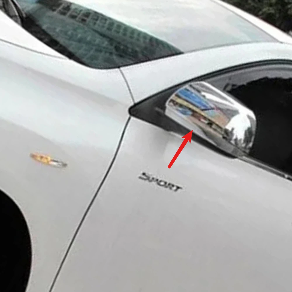 

Rearview Mirror Cover Trim For Toyota Highlander Kluger 2008-2010 2011 2012 2013 Chrome Car Side Wing Mirrors Cap Accessories