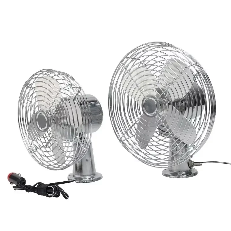 Durable 12/24V 8 inch Truck Mounted Fan Electric Engineering Vehicle Fan Excavator Strong Wind Force