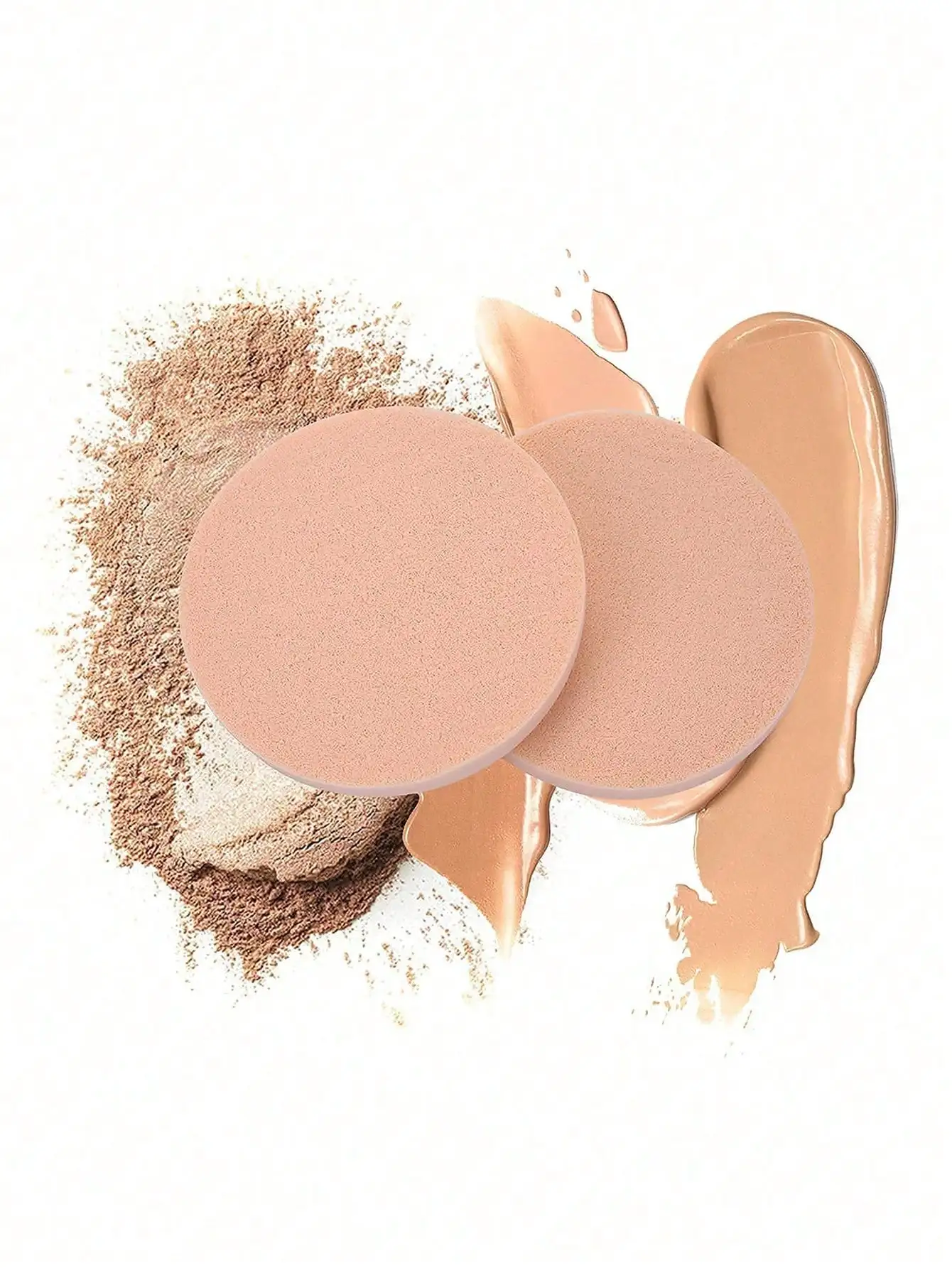 Professional Round Soft Portable Makeup Powder Puff, Cosmetic Sponge For Foundation, Beauty Tool