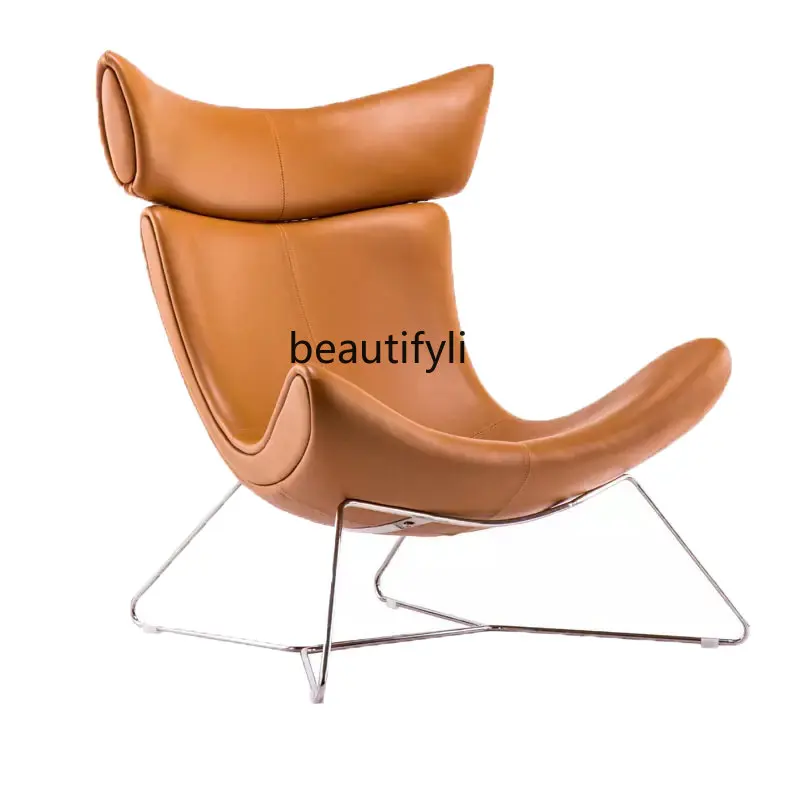 

Nordic Light Luxury Leisure Designer Special-Shaped Creative Art Danish Lazy Recliner Villa Balcony Lunch Break Chair furniture