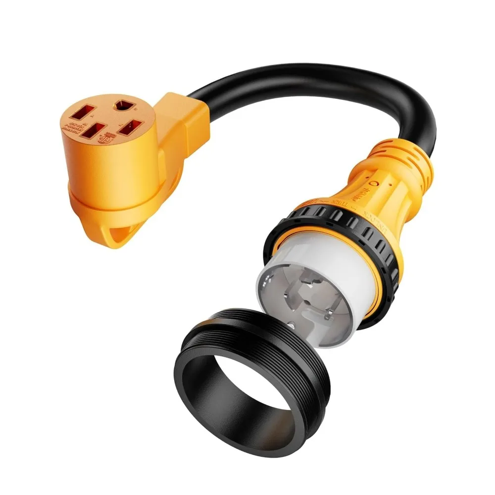 Адаптер питания для морского автофургона на 50 А, поворотный замок SS2-50P на 4-контактную розетку 50 А для лодки с прицепом для кемпера