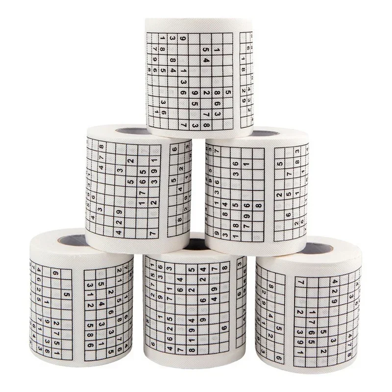 Sudoku Game Toilet Paper Office Home Puzzle  Jiugong English