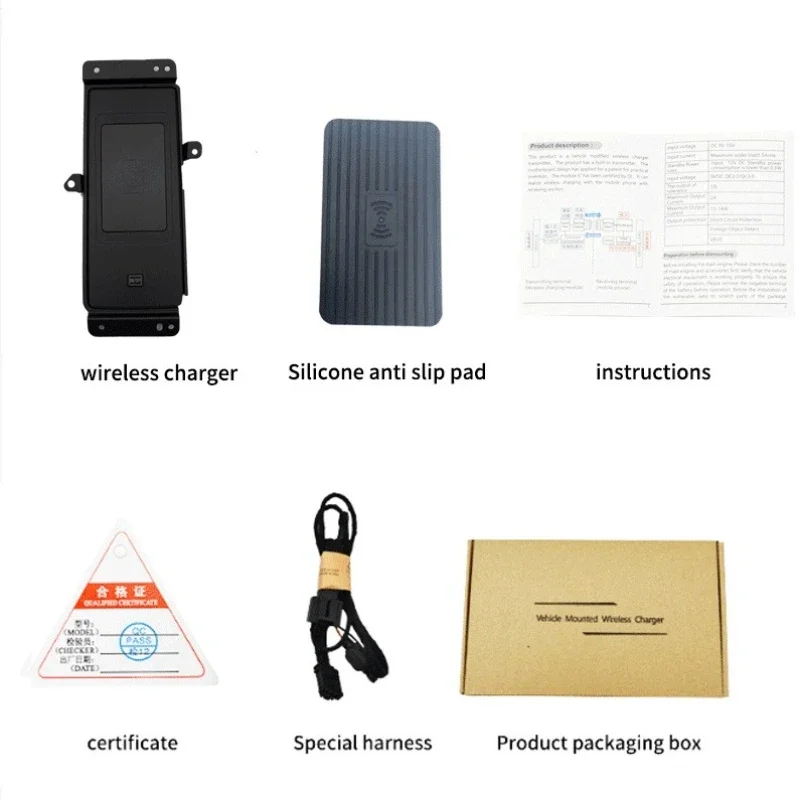 

For JETOUR DASHING 1.6T 2023 LHD Car Wireless Onboard Car Charging Pad Anti-Slip Mobile Phone Fast Charger Car Accessories