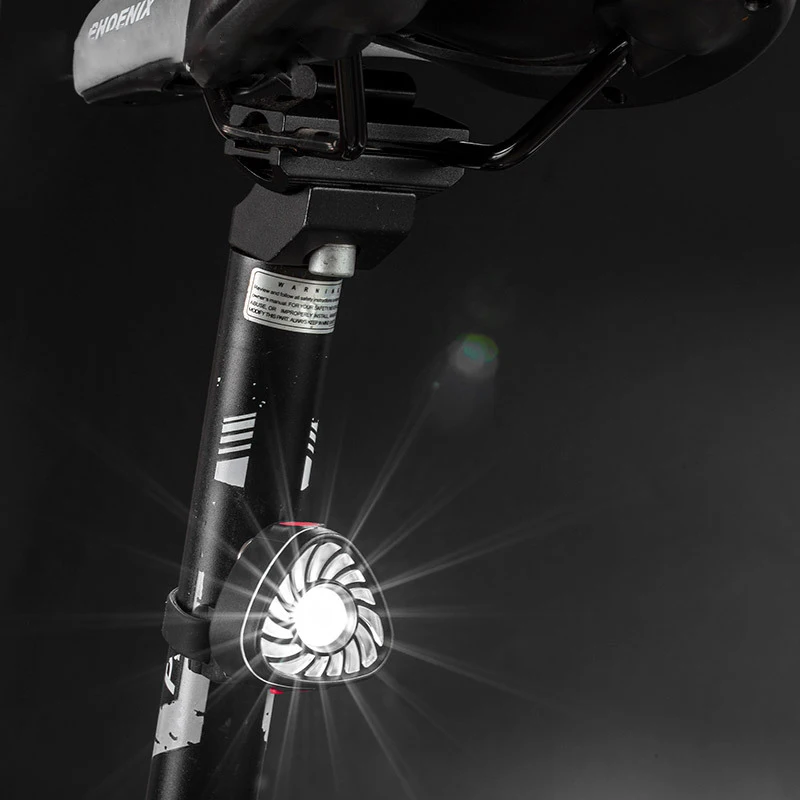 USB Rechargeable Mini Bike Headlight, White and Red Light, LED Headlamp, Flashlights, Back Magnet, Hook, Bicycle Safety Light