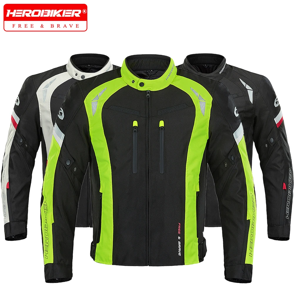 

Waterproof Motorcycle Jacket Man Racing Jacket Wearable Motocross Protective Gear black Motorbike Riding Jacket Moto Accessories