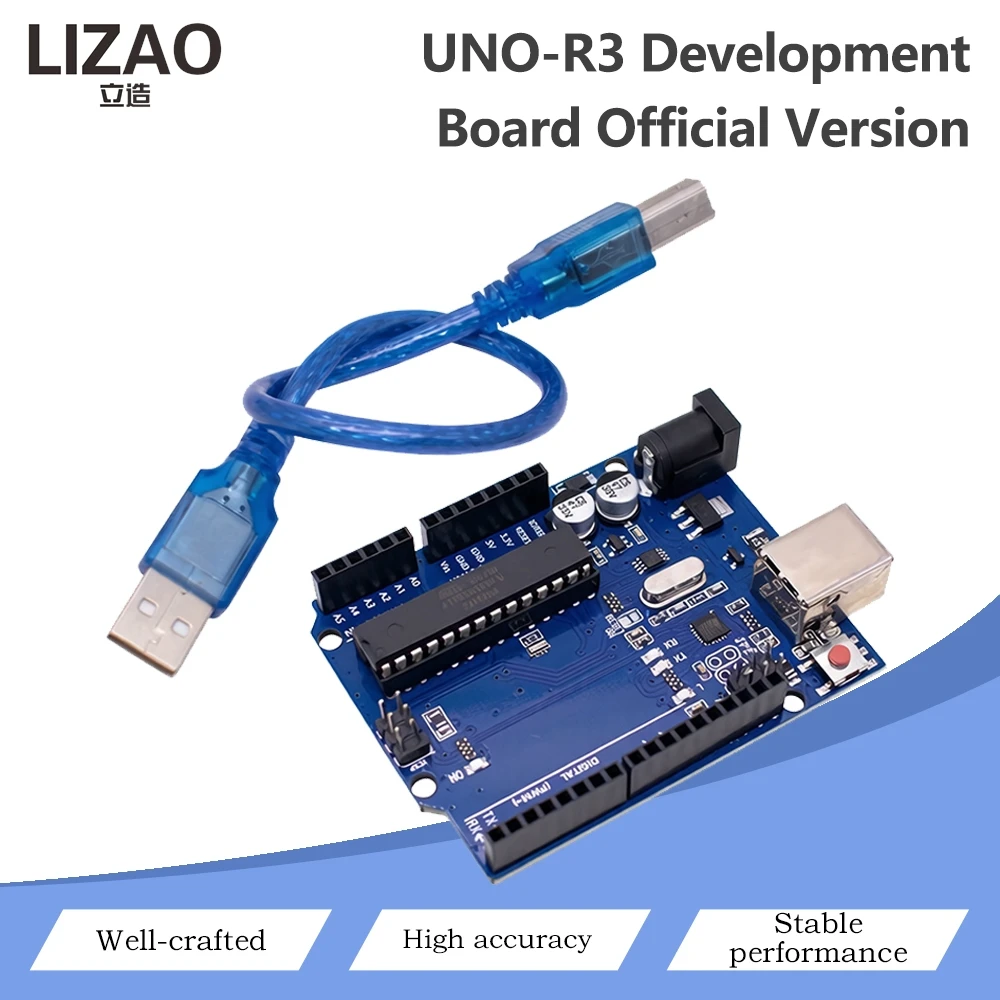 UNO‑R3 ATMEGA328P Development Board CH340G USB Serial Microcontroller Module For Arduino DIY Electronic STEM Project
