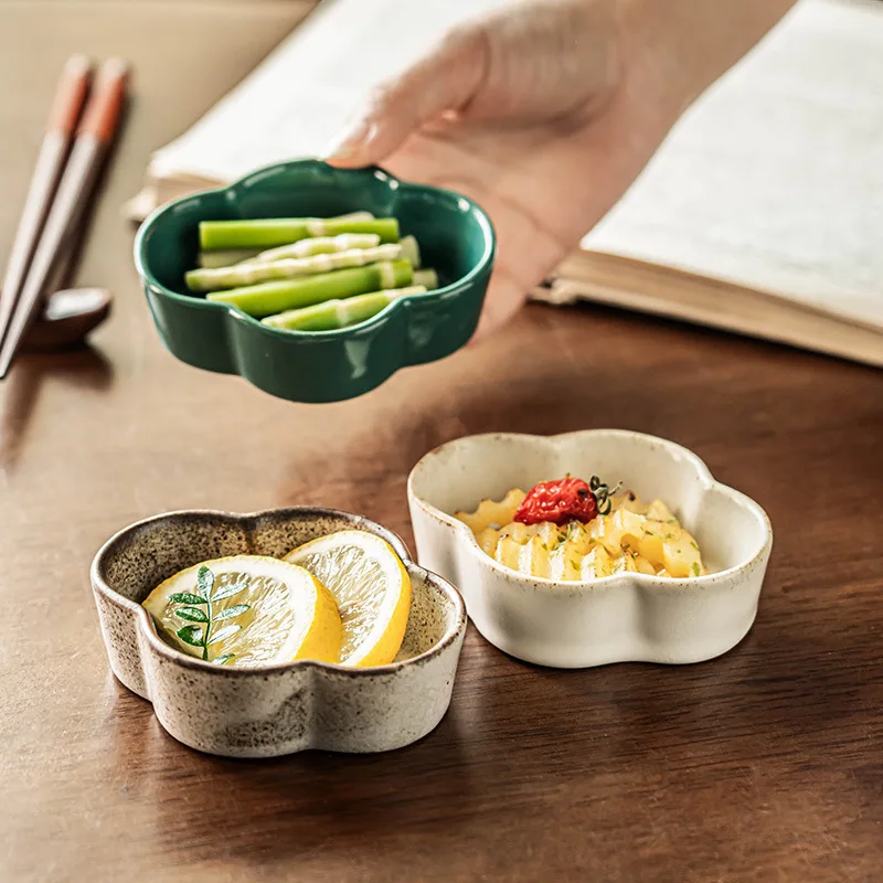 

Ceramic Cloud Shaped Dish Unique Appetizer Plate for Home Snacks Fruits Restaurant Tableware