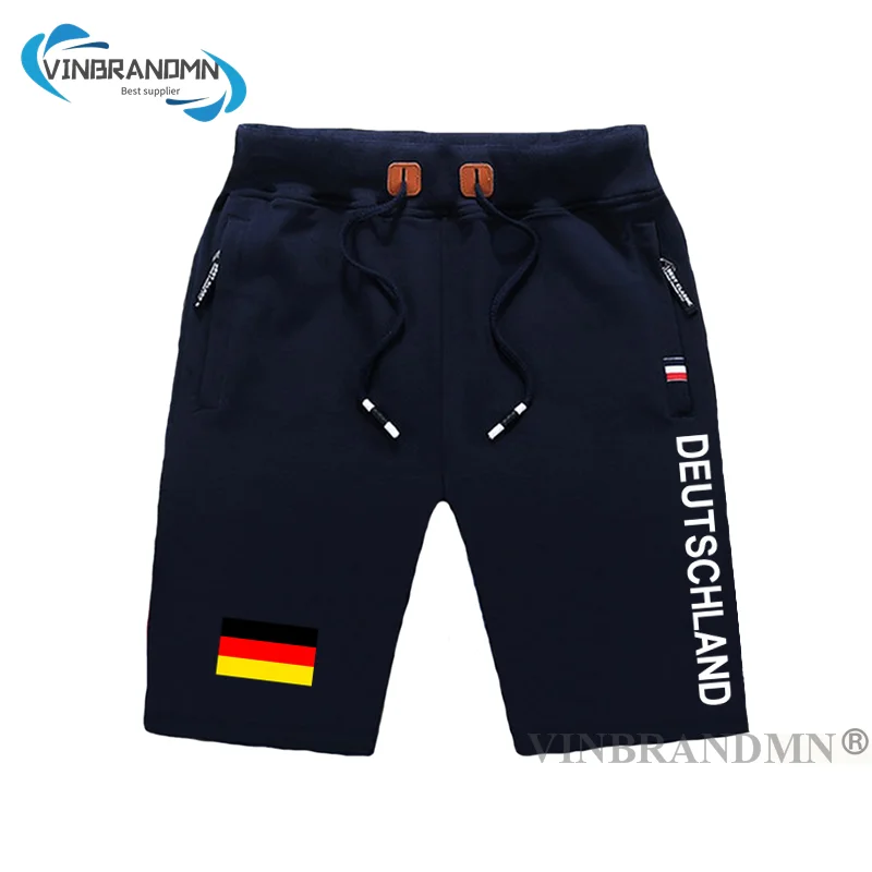 Germany Deutschland mens shorts beach new men's board shorts flag workout zipper pocket sweat bodybuilding 2023 cotton German DE