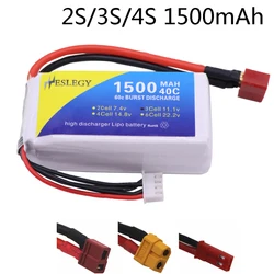 7.4v 11.1 V 14.8v 1500mAh 3S bateria Lipo dla RC samochodów samolot części zamienne do quadcoptera 2s bateria lipo 11.1 V bateria na zabawki zdalnie sterowane