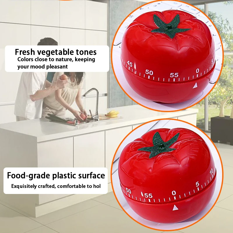 ^Tomato Timer Electronic Kitchen Reminder Pomodoro Mechanical Countdown Alarm Kitchen Cooking Tool Game Timer Cloc..
