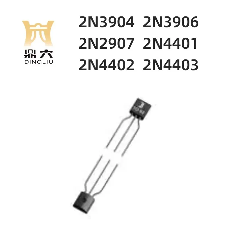 50PCS  2N3904  2N3906 2N2907  2N4401 2N4402  2N4403 Bipolar Transistors TO-92
