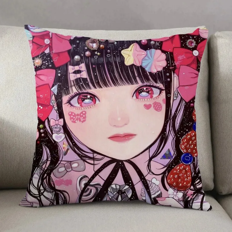 Sleeping Pillows Cover C-Chisato TatumiS Printing Decorative Cushion Cover for Living Room Decoration Home