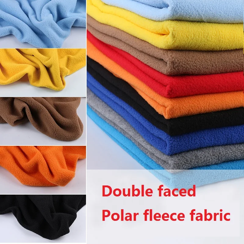 Thickened Polar Fleece Short Plush Double-sided Coral Velvet Fabric Clothing Lining Handwork Doll Bedding DIY Sewing Fabric